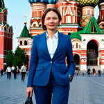 벵골어 영어 번역 어플 추천 - **

A professional businesswoman in Moscow, Russia, wearing a stylish yet modest business suit, stan...