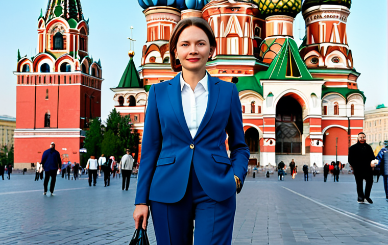 벵골어 영어 번역 어플 추천 - **
A professional businesswoman in Moscow, Russia, wearing a stylish yet modest business suit, stan...